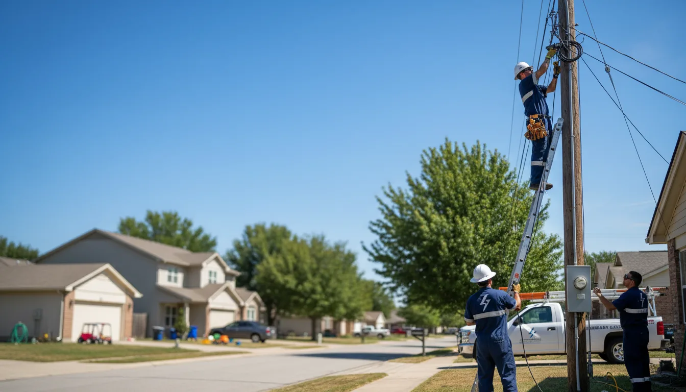 Residential electrician providing installation services in Michigan Center, MI